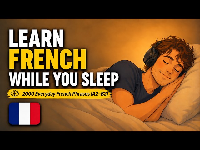Learn French While You Sleep | 2000 Everyday French Phrases (A2–B2)