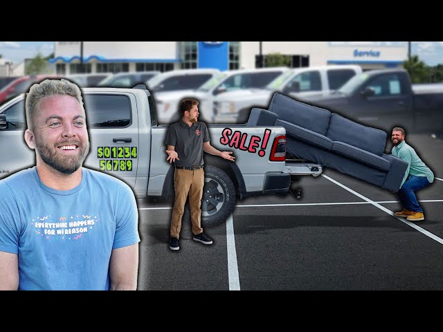 Picking Up a Couch while Test Driving a New Truck Prank