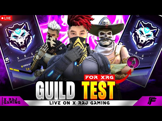 🔴 FFLIVE🔥 | 99% PLAYERS FAILED THIS 1v4 GUILD TEST 😱💀 | XRG FAMILY ENTRY CHALLENGE |CAN U DO ?