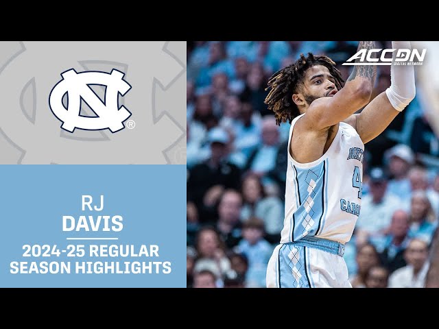 R.J. Davis 2024-25 Regular Season Highlights | North Carolina Guard