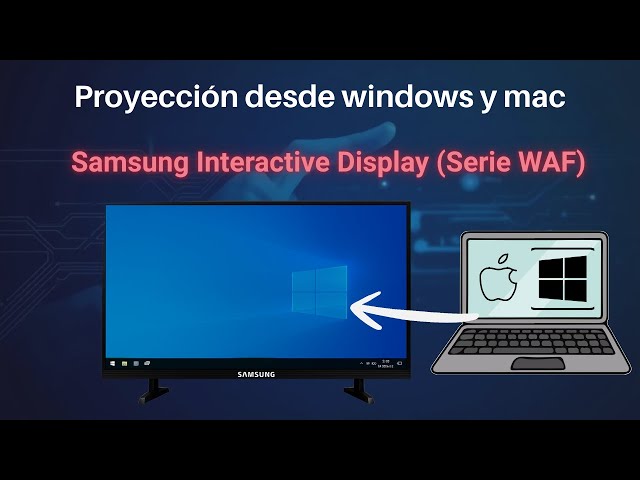 Samsung Interactive Display (Serie WAF) - Proyección desde Windows y MacOS