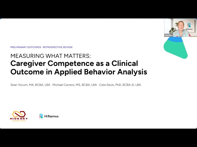Measuring What Matters: Caregiver Competence as a Clinical Outcome in Applied Behavior Analysis