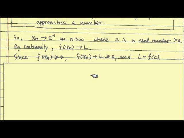 Proof of Intermediate Value Theorem