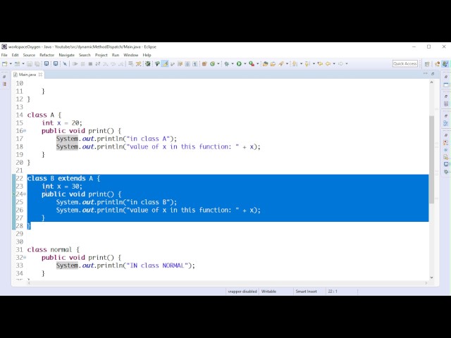 Java Dynamic Method Dispatch (Bangla)