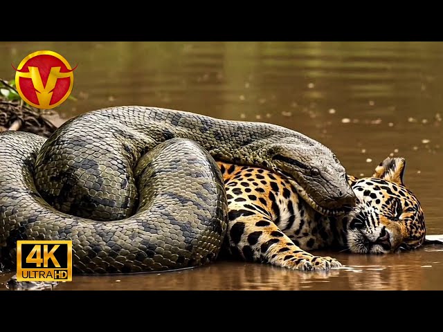 ANACONDA VS JAGUAR - The battle for life in Central America | Animal Planet in Spanish