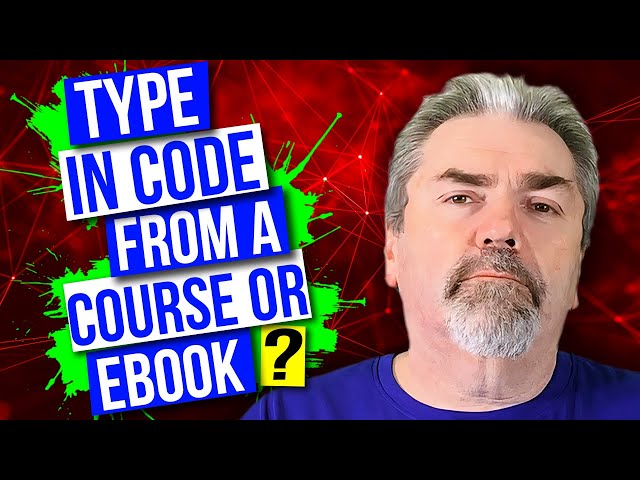 Is It Important to Type in Code From Coding Exercises?