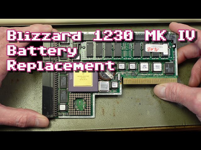 Blizzard 1230 MK IV Amiga Accelerator Battery Replacement