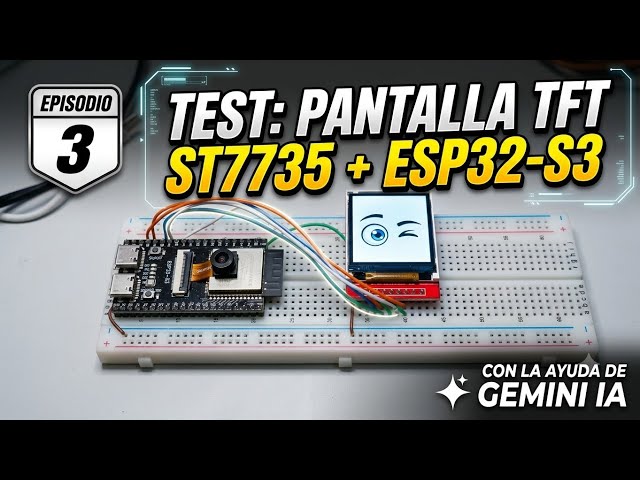 How to Program a TFT Screen on ESP32-S3 Using Artificial Intelligence | AI Robot #3