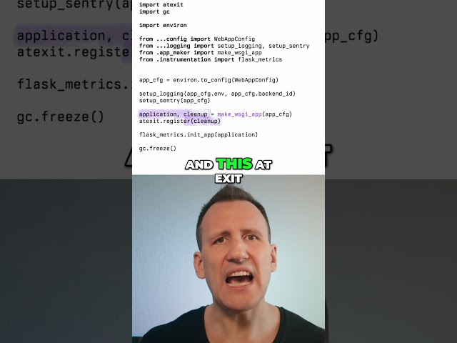 Advanced Python Web App Factory Pattern with CLEANUP 🐍
