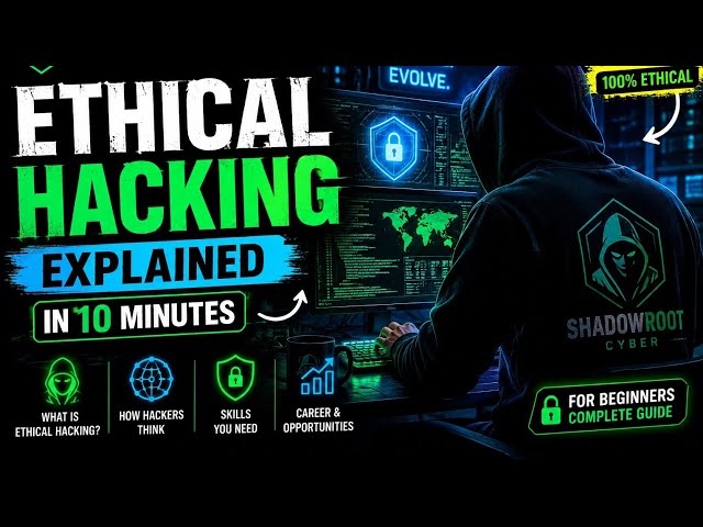 Ethical Hacking Explained in 10 Minutes | Complete Beginner's Guide (2026)