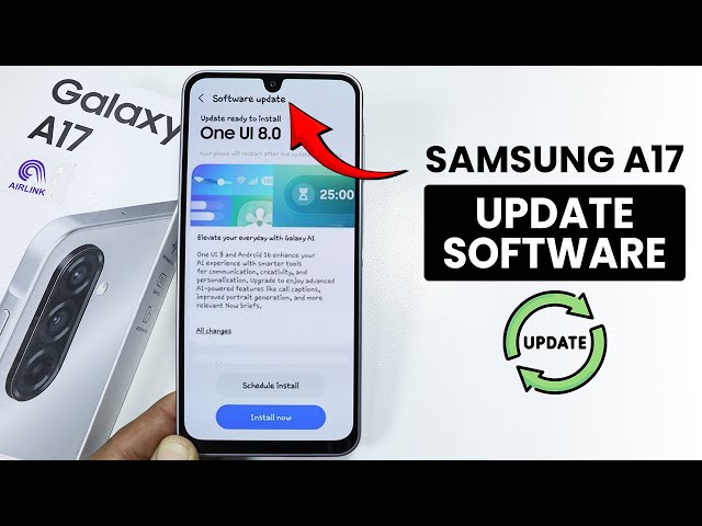 How to Update System Software in Samsung A17