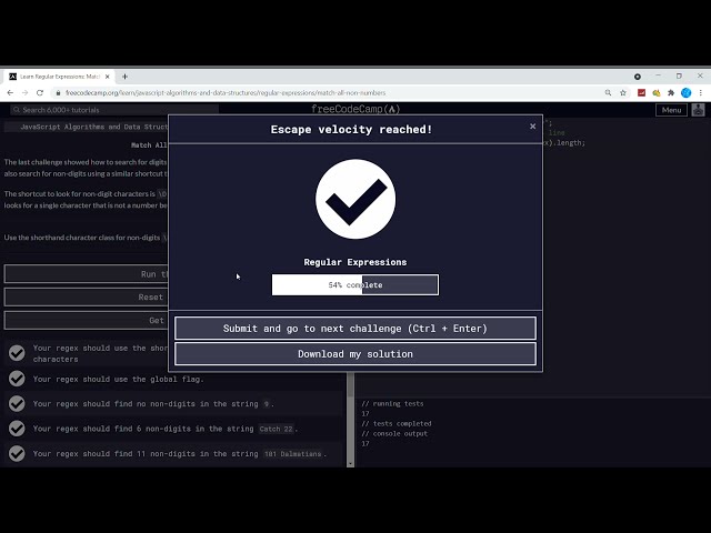 Regular Expressions (21/33) | Match All Non-Numbers | freeCodeCamp