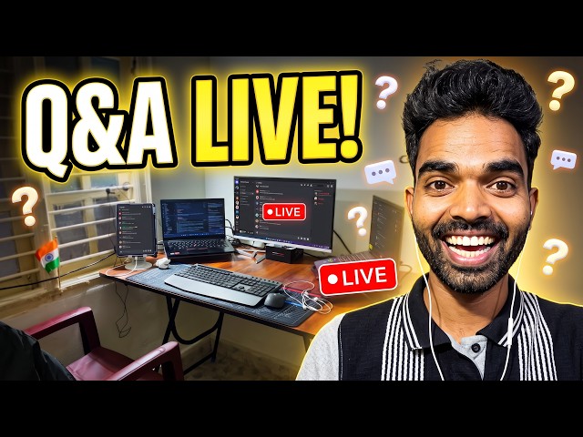 LIVE 🔴 Ask Me Anything | Coding, Flutter, Jobs, AI & Career Q&A