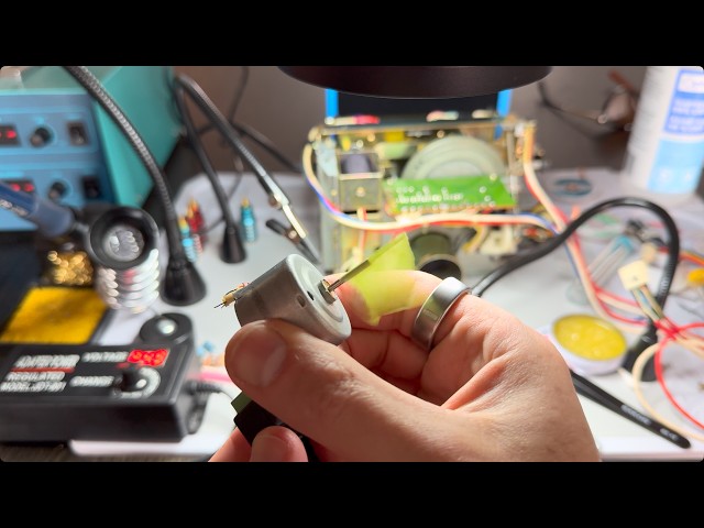 TEAC C-3 Tape Deck Repair, Part 5: Motor Disassembly, Service and Rebuild