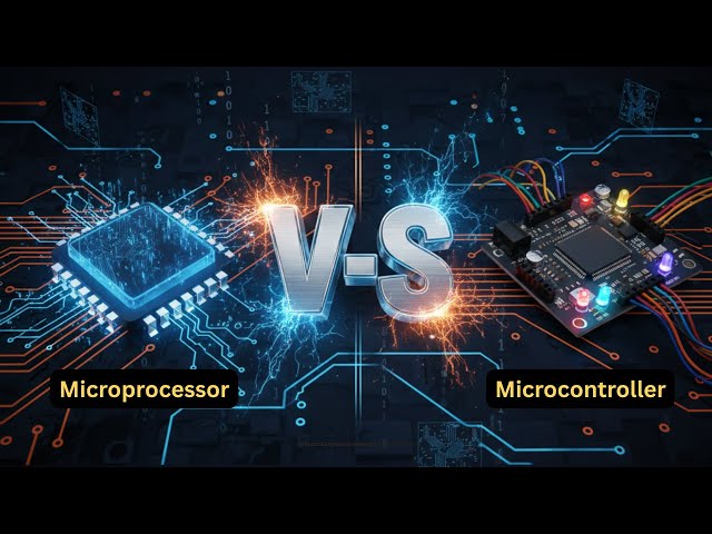 L:02 Microprocessor vs Microcontroller | Microprocessor | Microcontroller |  Microprocessor playlist