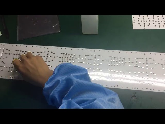 Production process of metal dome arrays