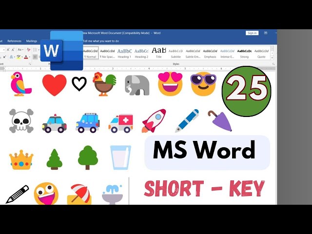 25 MS Word Symbol Shortcut Key | How to Make Symbols in MS Word | MS Word Tips and Tricks #computer