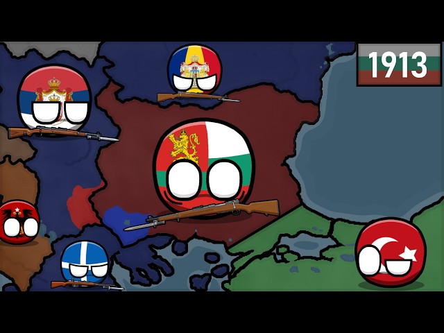 History of Bulgaria and Its Neighbours (1900-2026) Countryballs