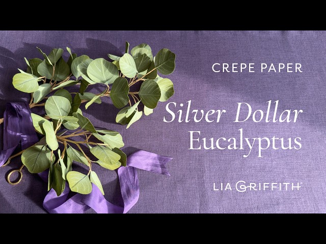 How to Make a Crepe Paper Silver Dollar Eucalyptus Branch