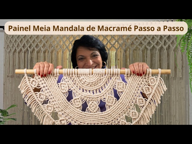 Macrame Half Mandala Wall Hanging - Step by Step