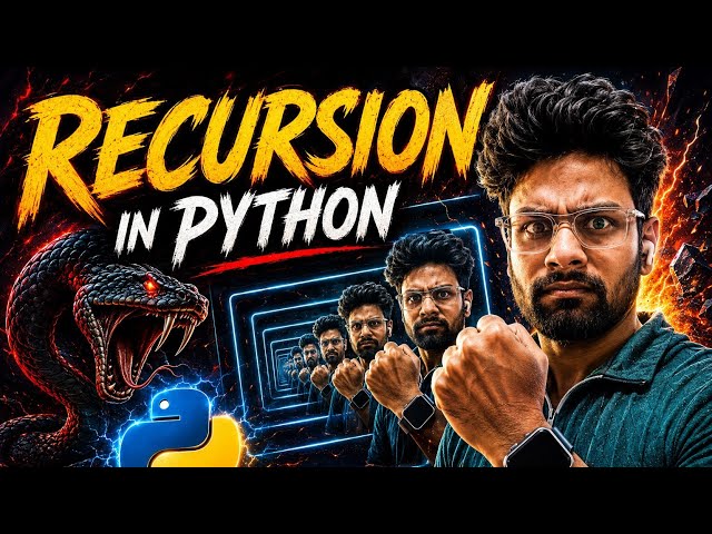 Recursion in Python Explained 🚀 | From Beginner to Advanced