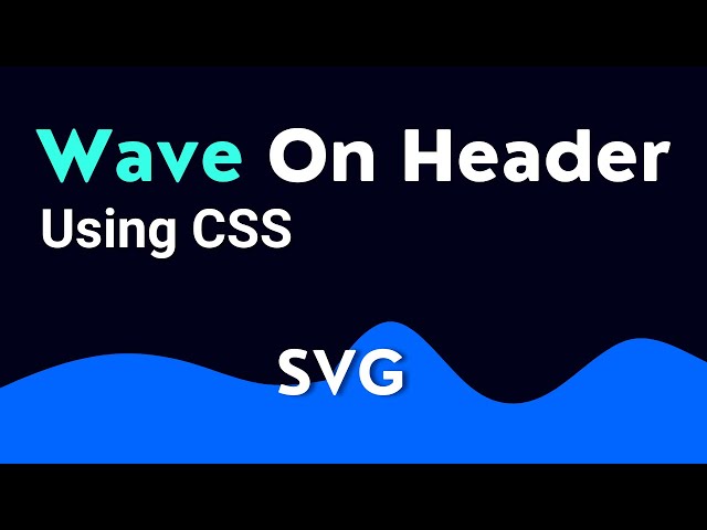 UI Trending CSS Wave Header/Background | Best SVG Tool | CSS Tutorial | FrontendDUDE