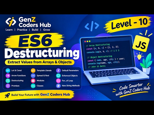 JavaScript Destructuring – Object & Array Destructuring