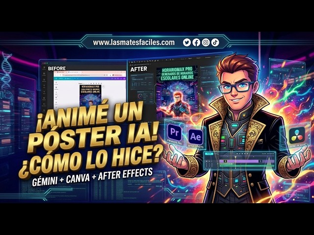 Anima tus imágenes de Gemini y Canva con After Effects (PASO A PASO)