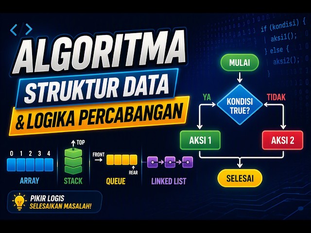 🔴Bedah Algoritma #02 | Struktur Data & Logika Percabangan