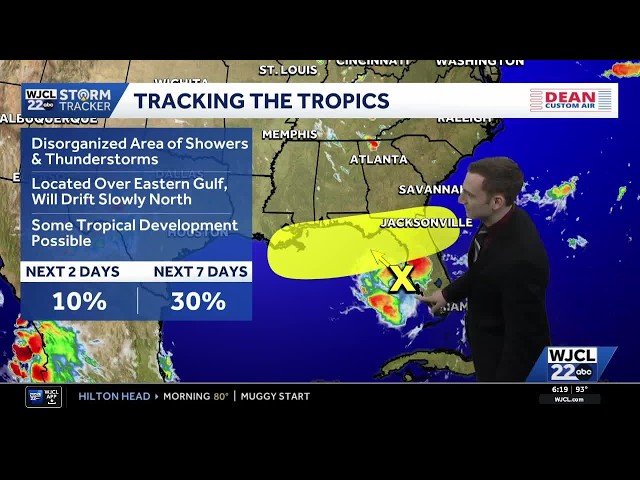 Chance of Development Increasing for Tropical Disturbance in the Gulf