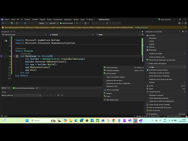POEA – Clase 2: Estructura de un Proyecto MVC con Visual Basic .NET