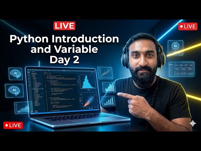 Start Learning Python Today 🔴 | Variables Explained Simply | Day 2