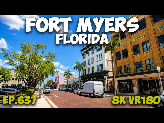 Lee County Administration: Fort Myers Civic Heart and History ep.637 #8k #vr180 #3d #travel #florida