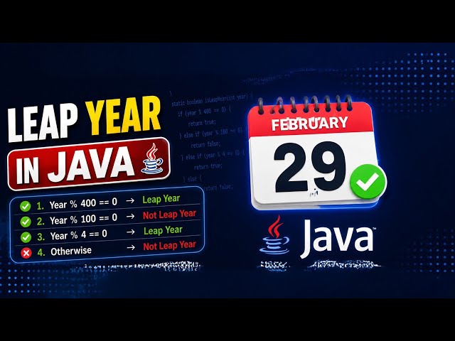 Leap year or not in Java👩‍💻//simple and easy program ⚡