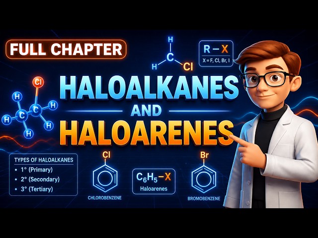 Haloalkanes and Haloarenes | Class 12 Chemistry | Complete Chapter | NCERT & CBSE