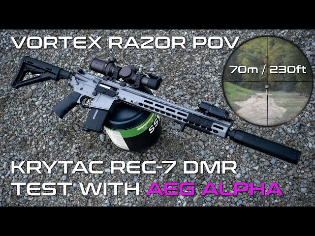 Best AEG DMR build? Brushless monster with M4 AEG Alpha Hop-Up chamber! 70M / 230ft headshots!
