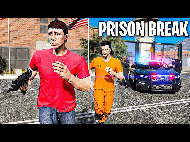Breaking Criminal out of Prison in GTA 5 RP