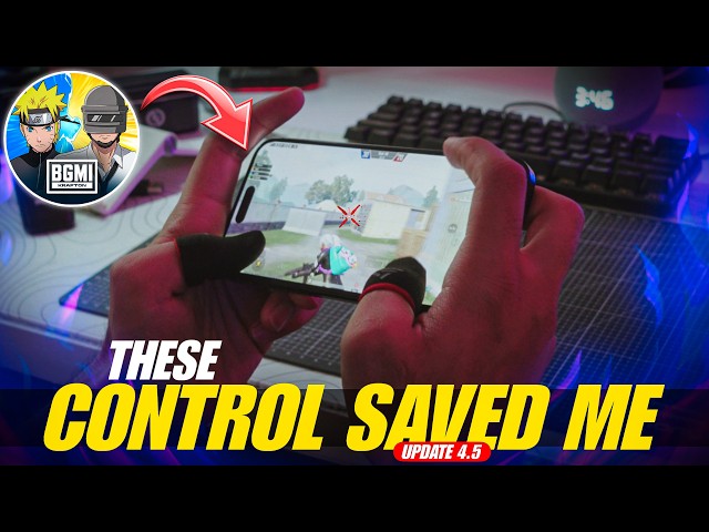 These Best 4 Finger Claw Control Settings Saved My BGMI Gameplay🔥Best Control Settings For Everyone!