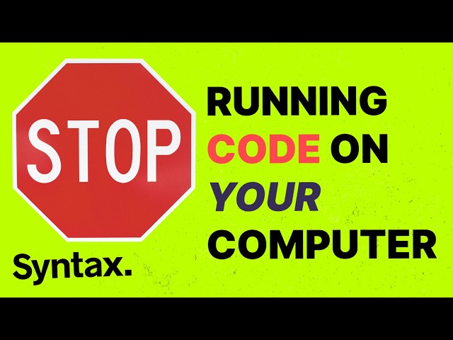 STOP Running Code On Your Computer