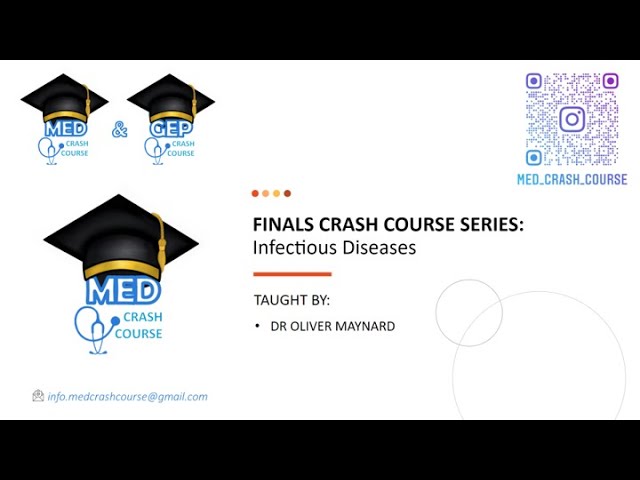 22/23 FINALS CRASH COURSE SERIES: Infectious Diseases Part 1 - Bacteriology