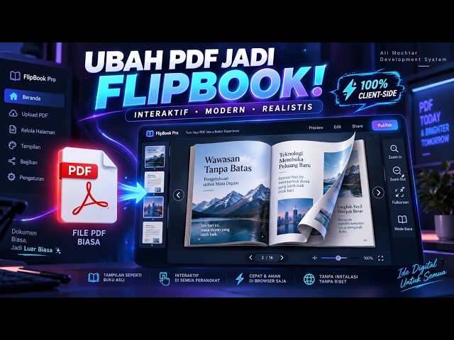 📚 UBAH PDF JADI FLIPBOOK INTERAKTIF YANG KEREN dan PROFESIONAL