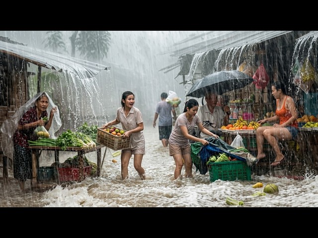 🔴 LIVE 🌧️ Extreme Rain Walk in Indonesia | Rain Sounds for Deep Sleep & Relaxation