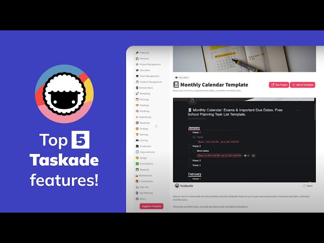 5 Taskade features to increase your productivity 🤯