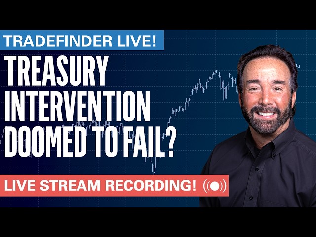 TradeFinder LIVE! Treasury Intervention Doomed to Fail?  #stocks #elliottwave
