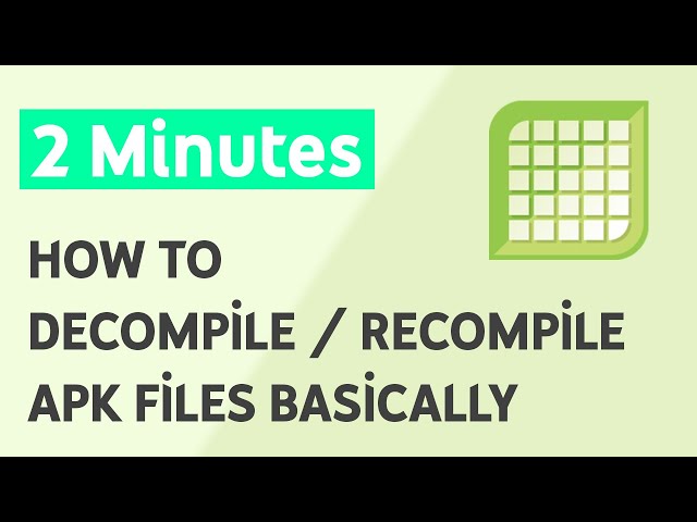 How to Decompile / Recompile APK Files (Basic with Apk Editor Studio)