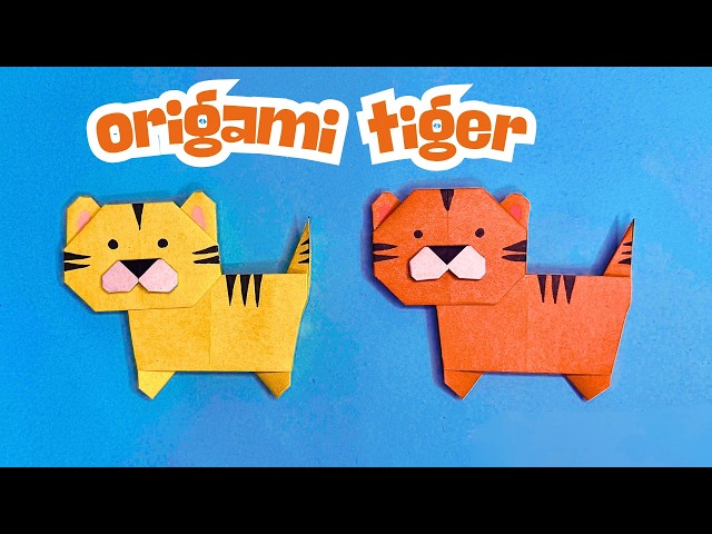 Easy Origami Tiger | How to Make a Paper Tiger Step by Step