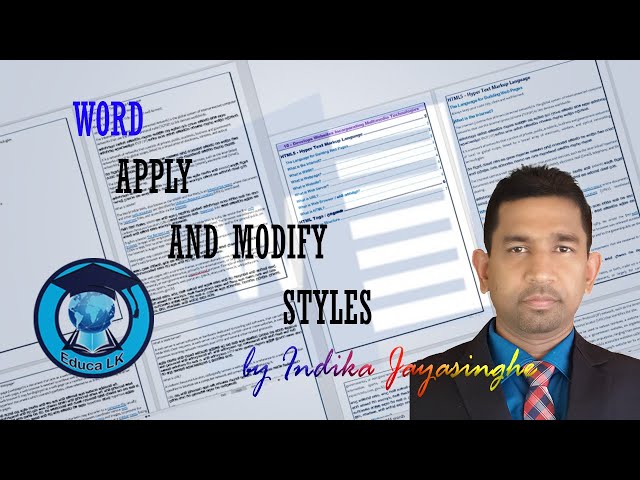 Word Processing Styles