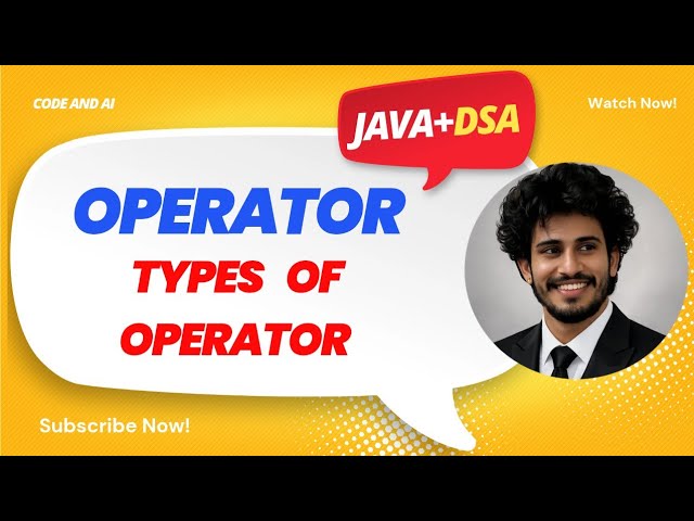 Operators in Java | Arithmetic, Relational, Logical & Ternary | Hindi | Dsa Series 