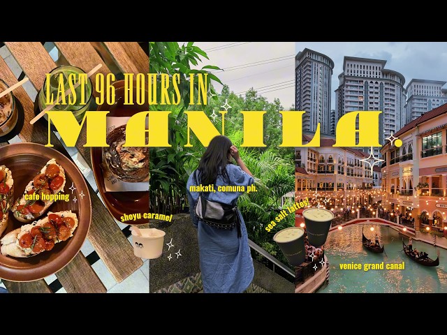 Last 96 Hours in Manila 🇵🇭 | Makati Cafés, Filipino Food & BGC Night Vibes | Philippines Travel Vlog