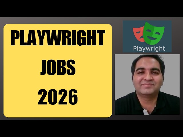 Playwright Jobs in 2026| RD Automation Learning